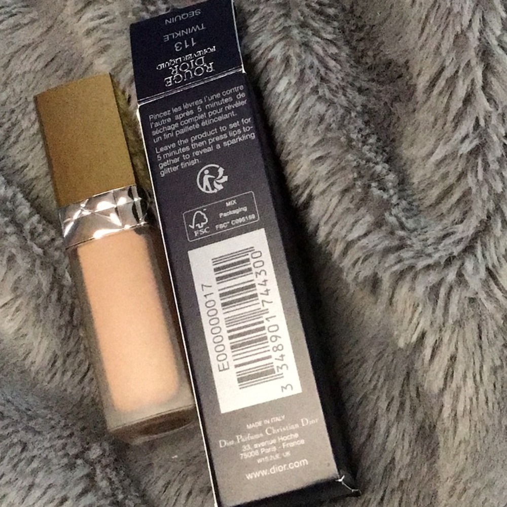 New Dior Rouge Forever Limited Edition Liquid Sequin #113 Twinkle In Box